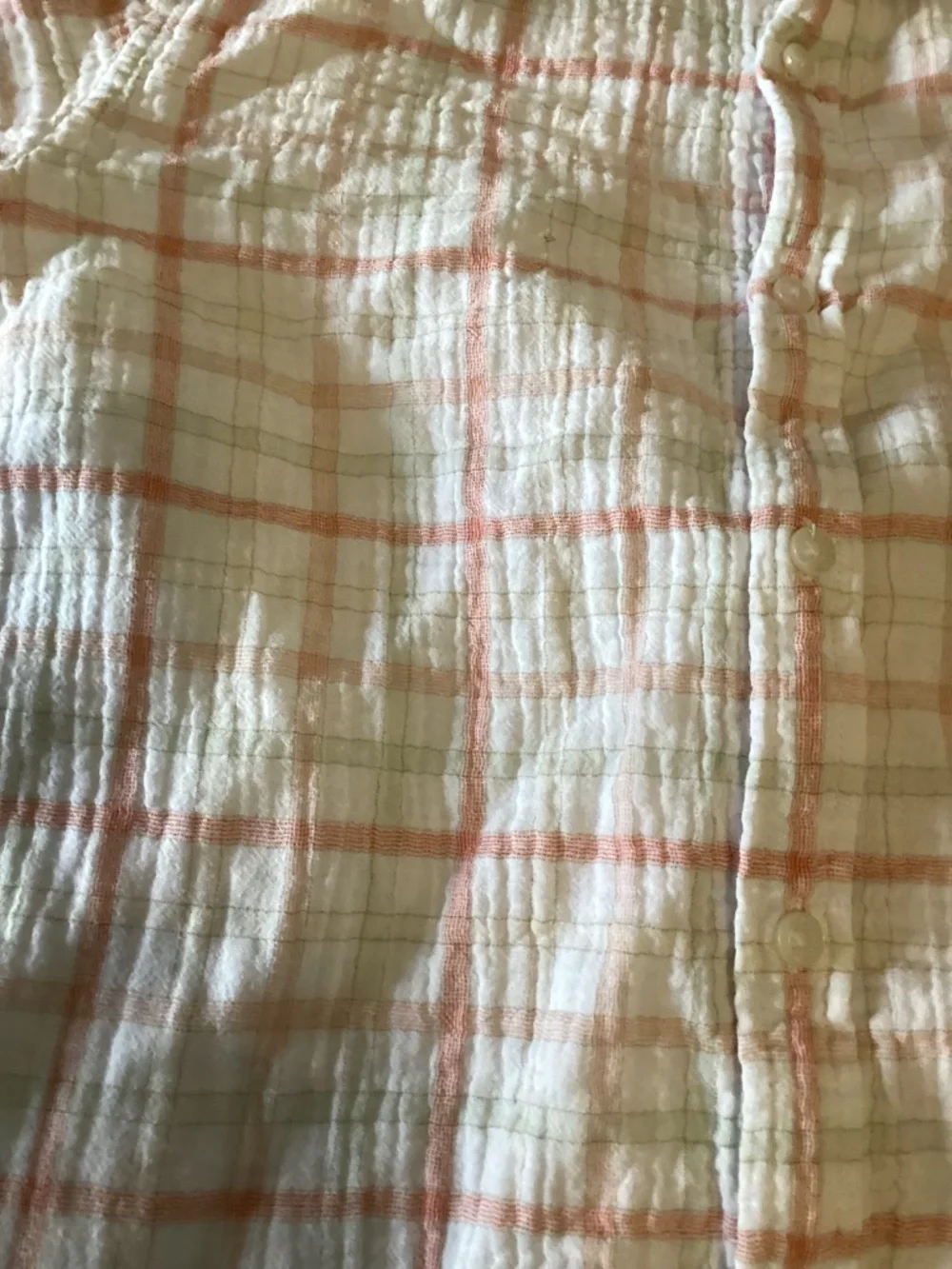 Janie & Jack soft red plaid gauze shirt with Crewcuts  drawstring shorts size 16